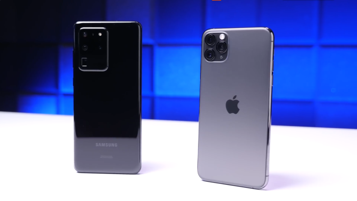 Samsung Galaxy S20 Ultra vs iPhone 11 Pro Max battery life comparison