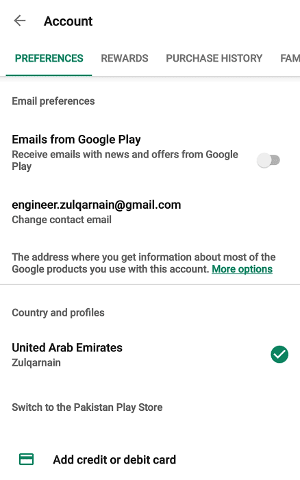 How to Change country and region on PlayStore