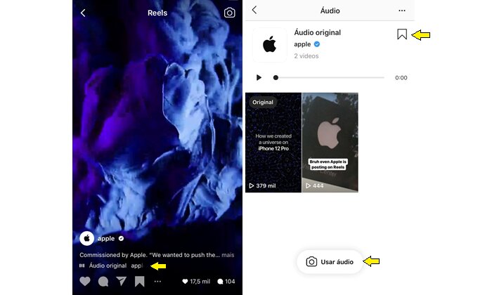 How to save a song from Instagram Reels