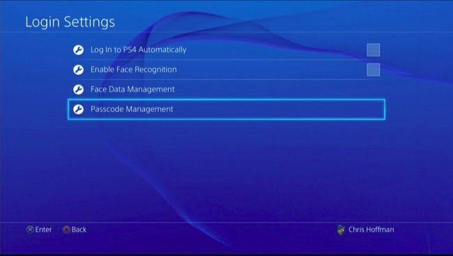 How to put password in PS4 profiles